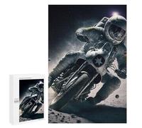 Puzzles for Adults 1000 PCS Astronaut Motorcycle Moon Ride Puzzle for Adults Family Games Hand Speed Race Unique Birthday And Xmas Gifts 1000 PCS