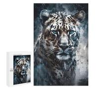 Puzzles for Adults 1000 PCS Blue-Eyed Leopard Majesty Puzzles for Adults Hands-on Game But Fun And Humorous Christmas Birthday Gifts 1000 PCS