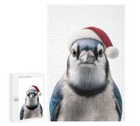 Puzzles for Adults 1000 PCS Blue Jay Christmas Portrait Jigsaw for Adults Relaxing Games Analysis And Logic Unique Birthday And Xmas Gifts 1000 PCS