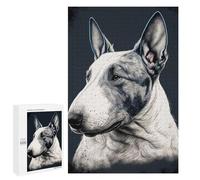 Puzzles for Adults 1000 PCS Bull Terrier Art Print Puzzles for Adults Family Games Stress Reliever Unique Birthday And Xmas Gifts 1000 PCS