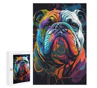 Puzzles for Adults 1000 PCS Bulldog Style 3 Jigsaws for Adults Relaxing Games Enhance Memory Unique Birthday And Xmas Gifts 1000 PCS