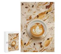 Puzzles for Adults 1000 PCS Capuccino Art Jigsaw for Adults Relaxing Games Analysis And Logic Unique Birthday And Xmas Gifts 1000 PCS