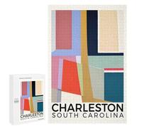 Puzzles for Adults 1000 PCS Charleston South Carolina Jigsaw for Teenagerss Pattern Assembly Parent-child Interaction Beautiful Design Game 1000 PCS