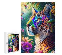 Puzzles for Adults 1000 PCS Colorful Amazon Jaguar Jigsaw Puzzles for Teenagerss Stress Reliever Educational Challenge Christmas Birthday Gifts 1000 PCS