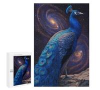 Puzzles for Adults 1000 PCS Cosmic Peacock in Space Jigsaws for Adults Puzzle Difficult Challenge Help The Brain Exercise Unique Challenge Game 1000 PCS