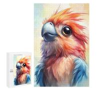 Puzzles for Adults 1000 PCS Cute Watercolor Parrot Jigsaws for Adults Relaxing Games Enhance Memory Unique Birthday And Xmas Gifts 1000 PCS