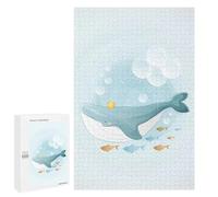 Puzzles for Adults 1000 PCS Cute Whale Swimming Jigsaws for Adults Relaxing Games Enhance Memory Unique Birthday And Xmas Gifts 1000 PCS