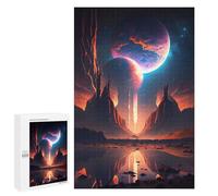 Puzzles for Adults 1000 PCS Distant Planets Reflecting in Water Jigsaw for Adults Relaxing Games Analysis And Logic Unique Birthday And Xmas Gifts 1000 PCS