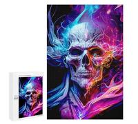 Puzzles for Adults 1000 PCS Electric Skull Artwork Puzzles for Adults Hands-on Game But Fun And Humorous Christmas Birthday Gifts 1000 PCS