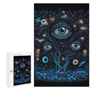 Puzzles for Adults 1000 PCS Enchanted Forest Eyes -1 Puzzles for Adults Family Games Stress Reliever Unique Birthday And Xmas Gifts 1000 PCS