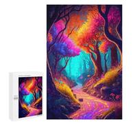 Puzzles for Adults 1000 PCS Enchanted Forest Pathway -10 Puzzles for Adults Hands-on Game But Fun And Humorous Christmas Birthday Gifts 1000 PCS