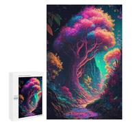 Puzzles for Adults 1000 PCS Enchanted Forest Pathway -4 Puzzles for Adults Hands-on Game But Fun And Humorous Christmas Birthday Gifts 1000 PCS