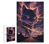 Puzzles for Adults 1000 PCS Enchanted Giant Cat Jigsaw Puzzles for Teenagerss Stress Reliever Educational Challenge Christmas Birthday Gifts 1000 PCS