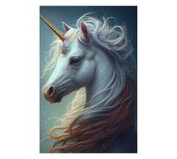 Puzzles for Adults 1000 PCS Enchanted Unicorn Portrait -3 Jigsaws for Adults Hands-on Game Precision Cutting Fun at Home Activities, 1000 PCS