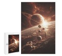 Puzzles for Adults 1000 PCS Exploring The Solar System Planets And Moons Puzzles for Teenagers Staycation Kill Time Help The Brain Exercise Unique Birthday And Xmas Gifts 1000 PCS