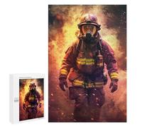 Puzzles for Adults 1000 PCS Firefighter Flame Jigsaws for Adults Relaxing Games Enhance Memory Unique Birthday And Xmas Gifts 1000 PCS