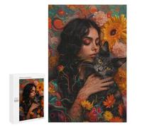 Puzzles for Adults 1000 PCS Floral Embrace Jigsaw for Adults Relaxing Games Analysis And Logic Unique Birthday And Xmas Gifts 1000 PCS