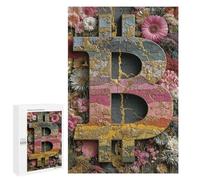 Puzzles for Adults 1000 PCS Floral Letter B Decor Jigsaws for Adults Puzzle Difficult Challenge Help The Brain Exercise Unique Challenge Game 1000 PCS