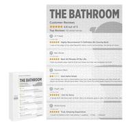 Puzzles for Adults 1000 PCS Funny Bathroom Reviews Puzzles for Adults Hands-on Game But Fun And Humorous Christmas Birthday Gifts 1000 PCS