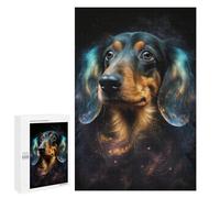Puzzles for Adults 1000 PCS Galactic Dachshund Portrait -7 Jigsaw for Teenagerss Pattern Assembly Parent-child Interaction Beautiful Design Game 1000 PCS