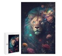 Puzzles for Adults 1000 PCS Galactic Lion Majesty Jigsaw for Teenagerss Pattern Assembly Parent-child Interaction Beautiful Design Game 1000 PCS