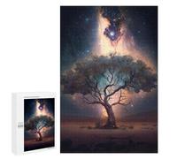 Puzzles for Adults 1000 PCS Galactic Tree in Desert Puzzles for Adults Hands-on Game But Fun And Humorous Christmas Birthday Gifts 1000 PCS