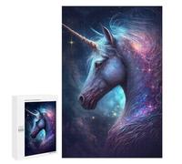 Puzzles for Adults 1000 PCS Galactic Unicorn Art Print-1 Jigsaw for Teenagerss Pattern Assembly Parent-child Interaction Beautiful Design Game 1000 PCS