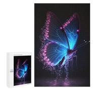 Puzzles for Adults 1000 PCS Glowing Neon Butterfly Puzzles for Adults Hands-on Game But Fun And Humorous Christmas Birthday Gifts 1000 PCS