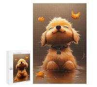 Puzzles for Adults 1000 PCS Golden Pup with Yellow Birds Puzzles for Teenagers Staycation Kill Time Help The Brain Exercise Unique Birthday And Xmas Gifts 1000 PCS
