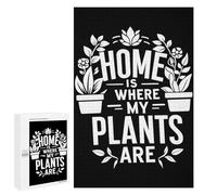 Puzzles for Adults 1000 PCS Home Is Where My Plants Ar Jigsaw for Adults Relaxing Games Presents for Women Challenging Game Gifts 1000 PCS