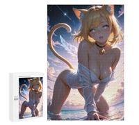 Puzzles for Adults 1000 PCS Hot Cat Girl Jigsaw for Teenagerss Pattern Assembly Parent-child Interaction Beautiful Design Game 1000 PCS