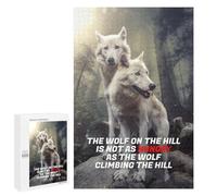 Puzzles for Adults 1000 PCS Hungry Wolf On The Hill Jigsaw for Adults Relaxing Games Analysis And Logic Unique Birthday And Xmas Gifts 1000 PCS