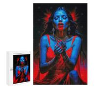 Puzzles for Adults 1000 PCS Kali Goddess in Red Jigsaws for Adults Relaxing Games Enhance Memory Unique Birthday And Xmas Gifts 1000 PCS