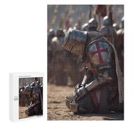 Puzzles for Adults 1000 PCS Knights in Armor Medieval Battle Scene Puzzles for Teenagers Staycation Kill Time Help The Brain Exercise Unique Birthday And Xmas Gifts 1000 PCS