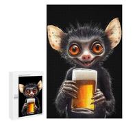 Puzzles for Adults 1000 PCS Lemur with Beer Puzzles for Adults Hands-on Game But Fun And Humorous Christmas Birthday Gifts 1000 PCS