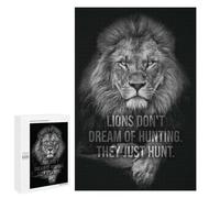 Puzzles for Adults 1000 PCS Lions Just Hunt Vs Dream Jigsaw Puzzles for Teenagerss Stress Reliever Educational Challenge Christmas Birthday Gifts 1000 PCS
