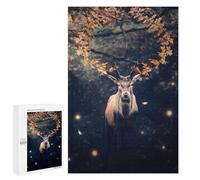 Puzzles for Adults 1000 PCS Magic Forest Deer Puzzle for Adults Family Games Hand Speed Race Unique Birthday And Xmas Gifts 1000 PCS
