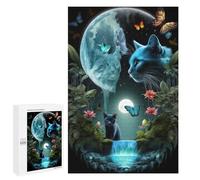 Puzzles for Adults 1000 PCS Meo Cat Surreal Nature Jigsaws for Adults Relaxing Games Enhance Memory Unique Birthday And Xmas Gifts 1000 PCS