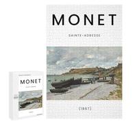 Puzzles for Adults 1000 PCS Monet River Boats Jigsaw for Adults Relaxing Games Analysis And Logic Unique Birthday And Xmas Gifts 1000 PCS