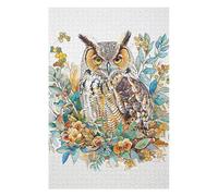 Puzzles for Adults 1000 PCS Nature Minimalist Owl Jigsaws for Adults Hands-on Game Precision Cutting Fun at Home Activities, 1000 PCS