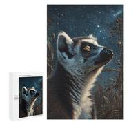 Puzzles for Adults 1000 PCS Night Lemur Gazing Stars Jigsaw Puzzles for Adults But Fun And Humorous for Birthday, Chrismas Christmas Birthday Gifts 1000 PCS