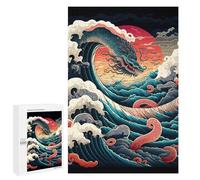 Puzzles for Adults 1000 PCS Oceanic Serpent Rising Puzzles for Adults Hands-on Game But Fun And Humorous Christmas Birthday Gifts 1000 PCS