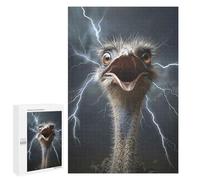 Puzzles for Adults 1000 PCS Ostrich Lightning Puzzles for Adults Hands-on Game But Fun And Humorous Christmas Birthday Gifts 1000 PCS