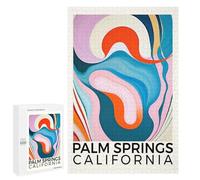 Puzzles for Adults 1000 PCS Palm Springs California Jigsaw for Teenagerss Pattern Assembly Parent-child Interaction Beautiful Design Game 1000 PCS