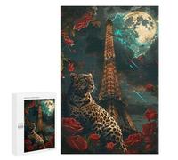 Puzzles for Adults 1000 PCS Paris Night Romance Jigsaws for Adults Puzzle Difficult Challenge Help The Brain Exercise Unique Challenge Game 1000 PCS