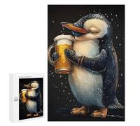 Puzzles for Adults 1000 PCS Penguin Beer Jigsaws for Adults Relaxing Games Enhance Memory Unique Birthday And Xmas Gifts 1000 PCS