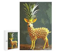 Puzzles for Adults 1000 PCS Pineapple Deer Jigsaw for Adults Relaxing Games Analysis And Logic Unique Birthday And Xmas Gifts 1000 PCS