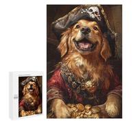 Puzzles for Adults 1000 PCS Pirate Dog Treasure Chest-54 Jigsaw Puzzles for Adults But Fun And Humorous for Birthday, Chrismas Christmas Birthday Gifts 1000 PCS