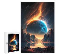 Puzzles for Adults 1000 PCS Planetary Reflections in Space -4 Jigsaw for Adults Relaxing Games Analysis And Logic Unique Birthday And Xmas Gifts 1000 PCS