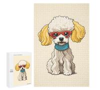 Puzzles for Adults 1000 PCS Poodle Noodle Dog Poster Jigsaw for Teenagerss Pattern Assembly Parent-child Interaction Beautiful Design Game 1000 PCS